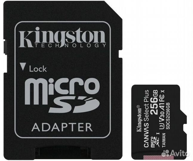 Флеш карта Micro SD 256 Gb Kingston