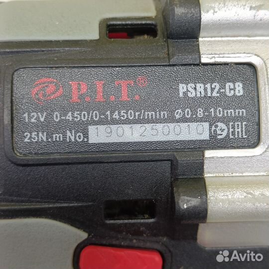 Дрель Аккумуляторная PIT PSR 12-C8