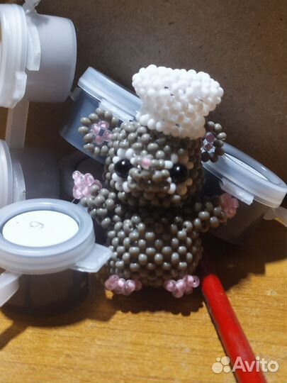 Амигуруми из бисера крыска рататуй