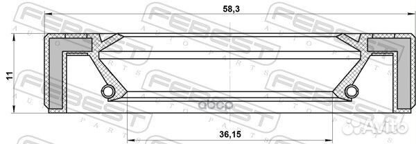 Сальник привода toyota corolla E10 95GAY-38581111L