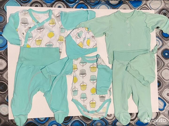 Вещи пакетом от 0 до 4 месяцев