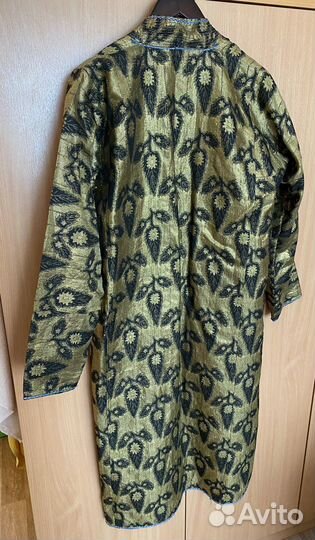 Узбекский халат чапан абайя золотой 46