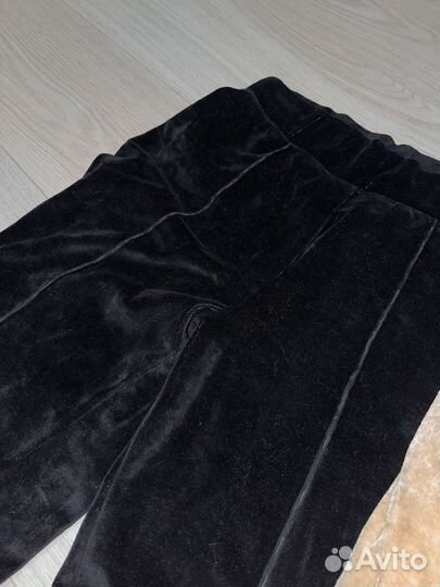 Велюровые штаны брюки yk2 черные бежевые