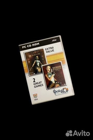 Tomb Raider & Tomb Raider II зару лицензия DVD-box