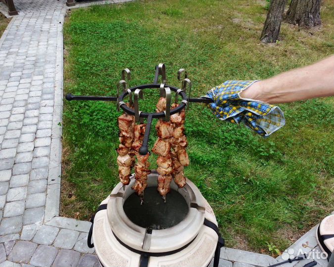 Спираль для жарки мяса, шашлыка в тандыре