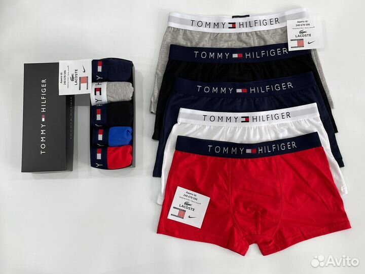 Трусы мужские tommy hilfiger 10 пар