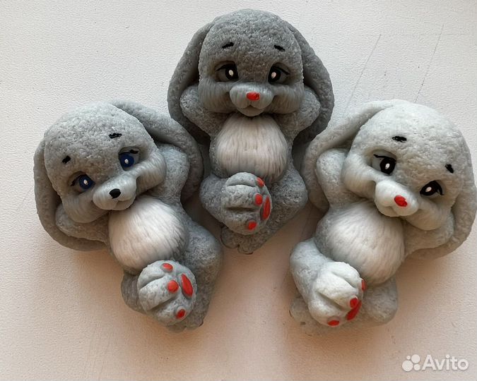 Сувенирное Мыло ручной работы зайка