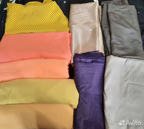 Ткани разные (кулир, замша, полиэстр, др.)