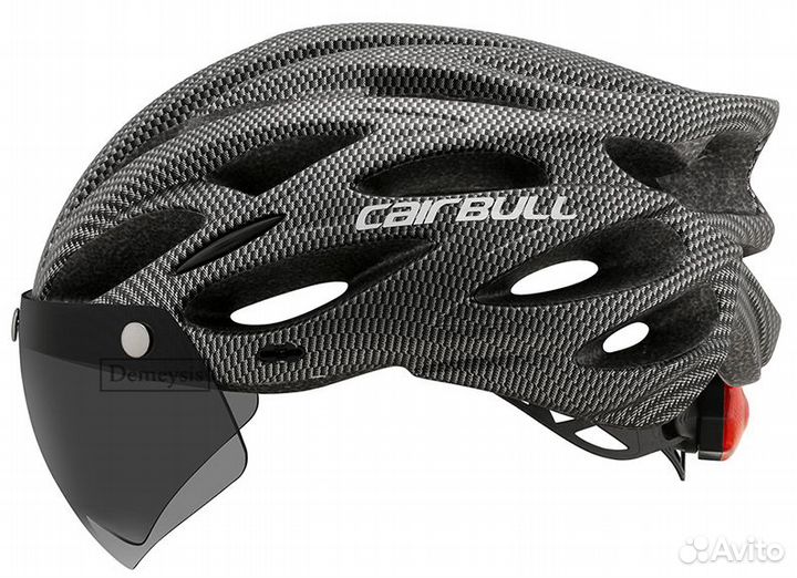 Шлем с визором и фонарем