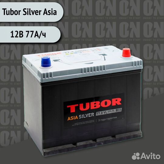 Аккумулятор 77 Ач Tubor Silver Asia VL о. п