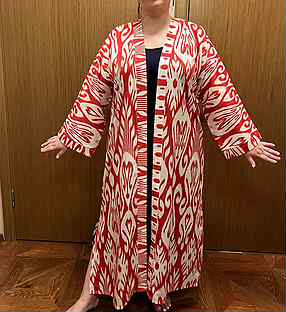 Узбекский женский халат. Абайя. Кимоно