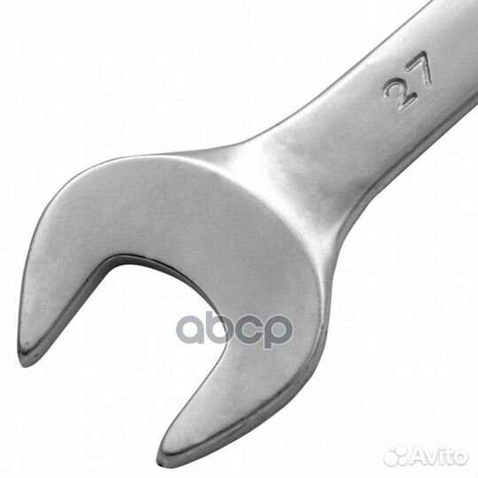 Ключ комбинированный 27 мм матовый хром Матрикс