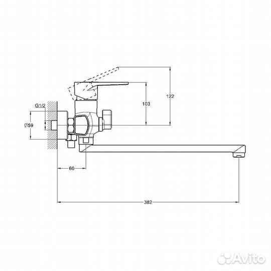 Смеситель с переключателем G.Lauf ZDN7-A183