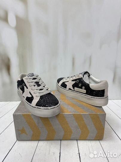 Кеды Golden Goose Hi Star Glitter premium