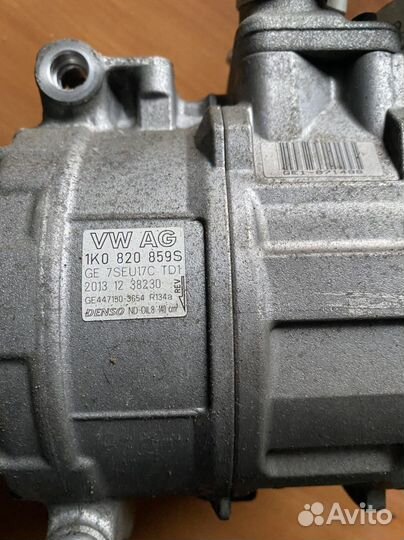 Компрессор кондиционера audi 1.8-2.0 1k0820859s