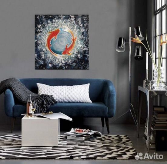 Картина для интерьера Motus (Движение), 50x50