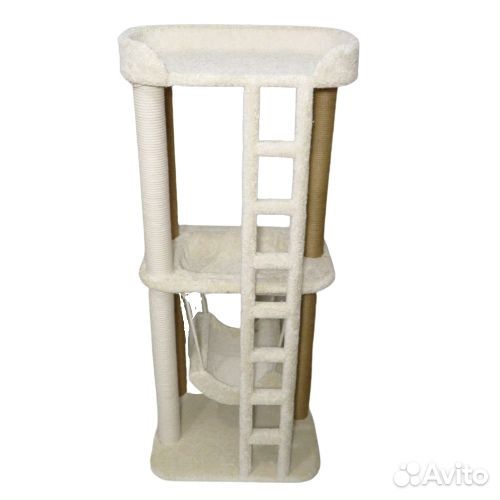 Игровой комплекс для кошек с домиком, лежанкой и к