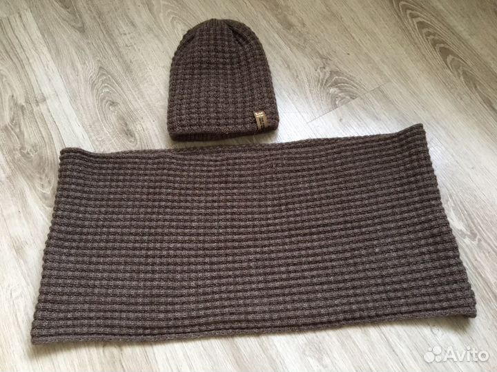 Комплект шапка и снуд женские