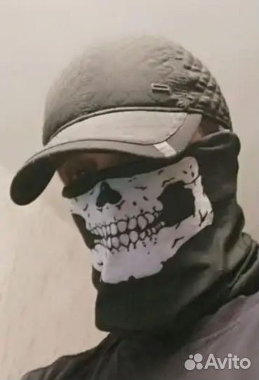 Маска с черепом бафф, снуд, шапка, шарф, Балаклава