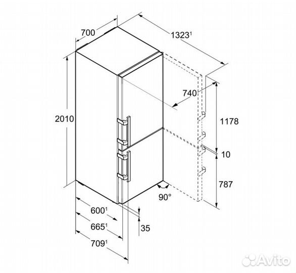 Холодильник Liebherr CN 5735 белый