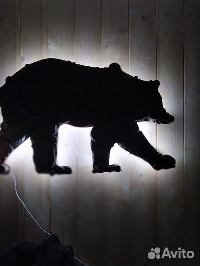 Пано. светильник из дерева