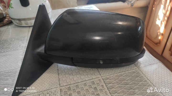 Зеркало левое priora se черное плазма повторитель