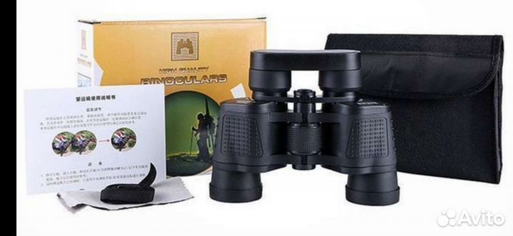 Мощный военный бинокль 80Х80 увеличение Х12