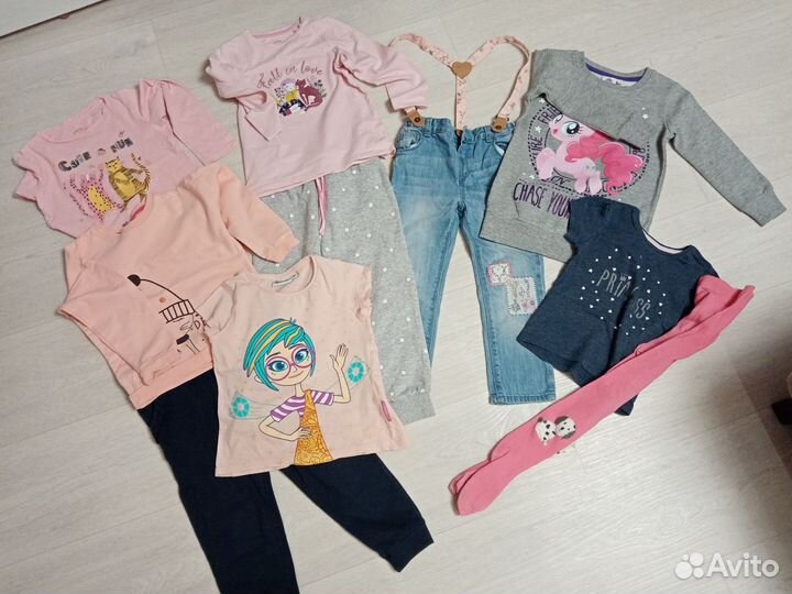 Детские вещи пакетом для девочки на рост 104