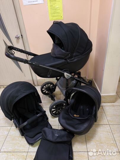 Коляска anex sport черная, шасси 2.0