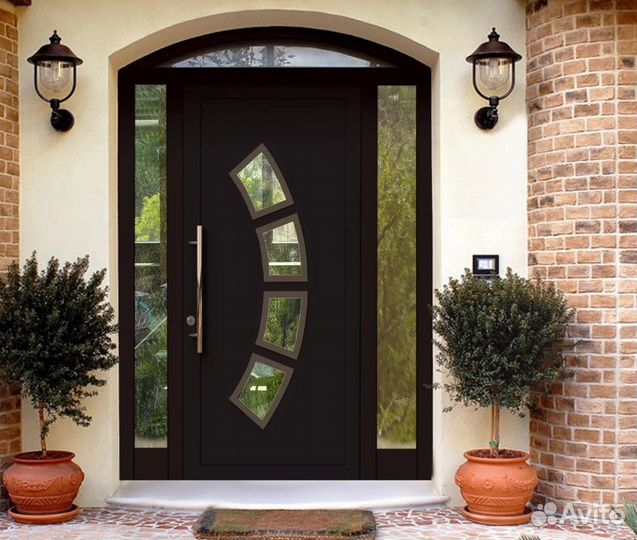 Дверь входная деревянная/железная под ключ