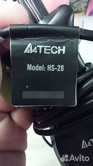 Компьютерные наушники (гарнитура) А4tech HS-28