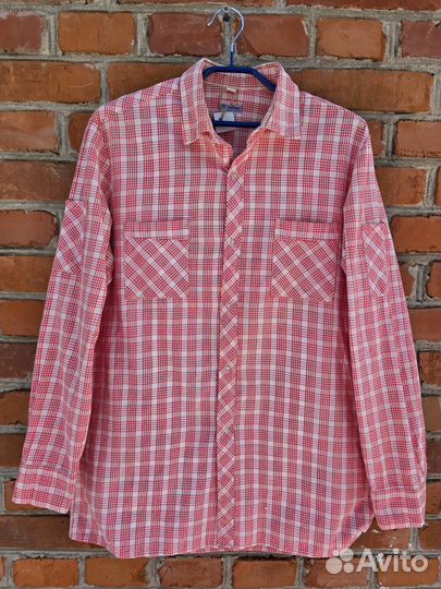 Рубашка винтажная 46 периода СССР хлопок