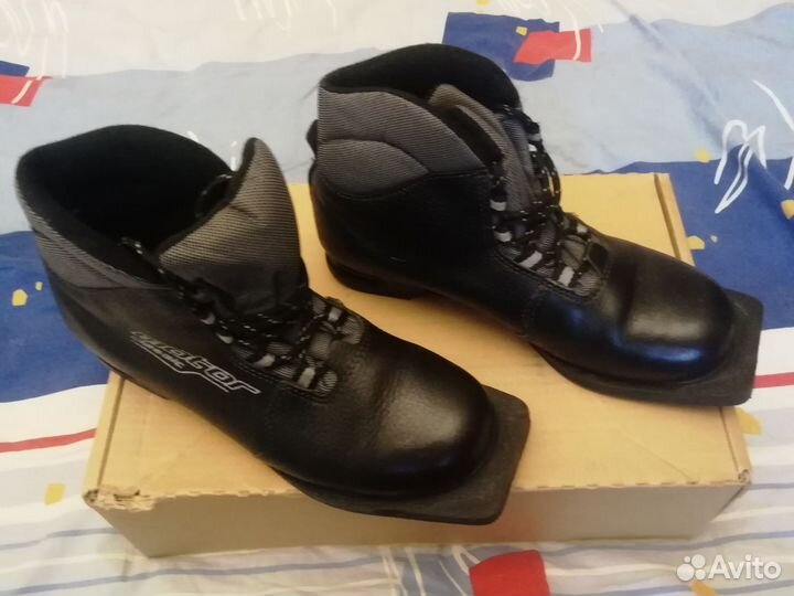 Лыжные ботинки motor кожаные