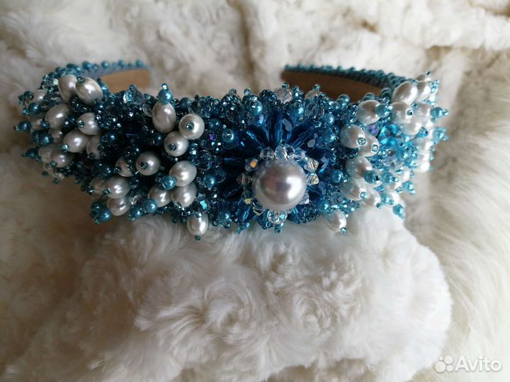 Ободок для волос ручной работы