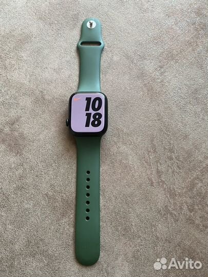 Часы apple watch 7 45 mm green