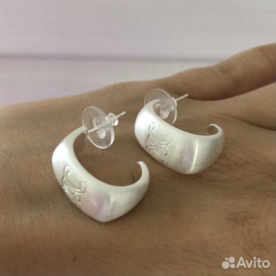 Серьги стиль Celine новые классные