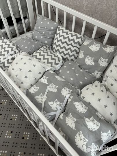 Бортики в детскую кроватку