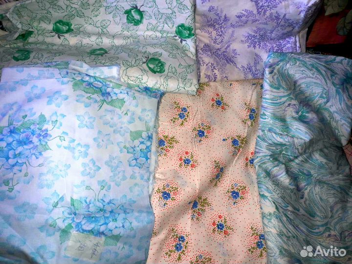 Отрез ткани сссрбархат.плюш.лен.бязь