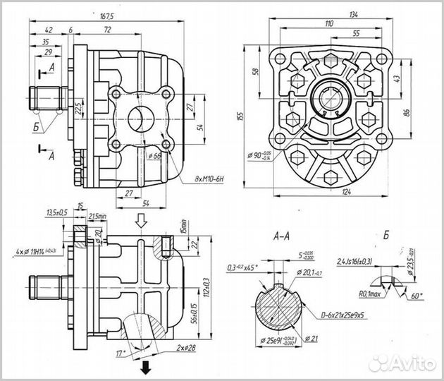 Насос нш-50 М-3Л (GP3bм50L-A204A) 
