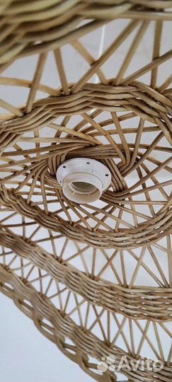 Абажур плетеный новый