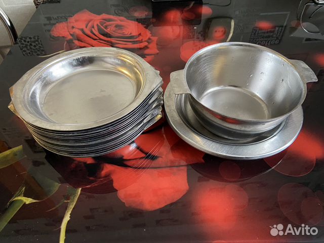 Тарелки из нержавейки СССР