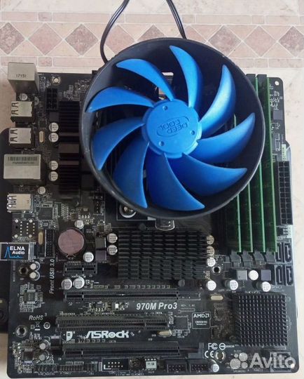 Комплект мать проц оперативка