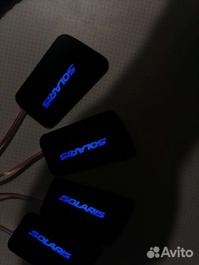 Подсветки ручек салона Hyundai солярис 1