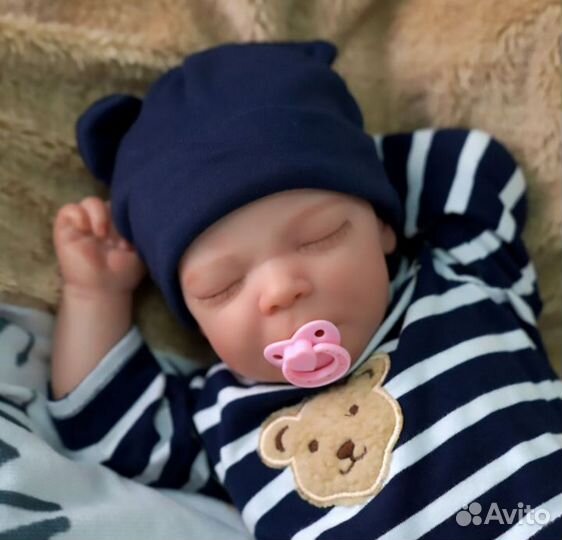 Кукла Реборн 47 см силиконовая полностью новая