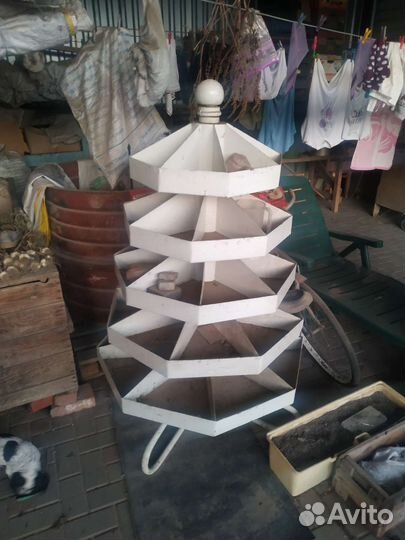 Стеллаж металлический ёлка вертушка