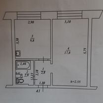 1-к. квартира, 33,3 м², 4/5 эт.