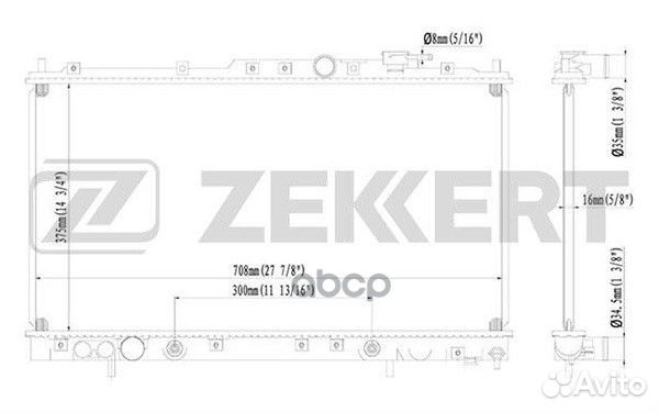 Радиатор охл. дв. Mitsubishi Galant VI 99- mk-1