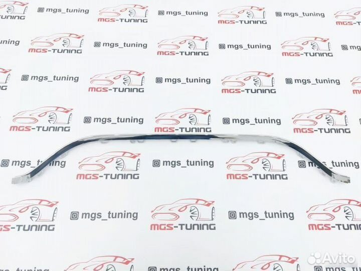 Центральная планка диффузора Mercedes w222 S63 AMG