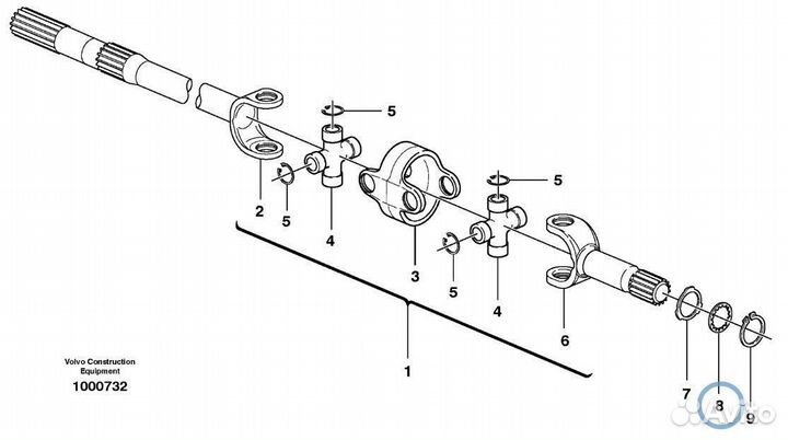 11988573 (VOE11988573) Шайба упорная полуоси
