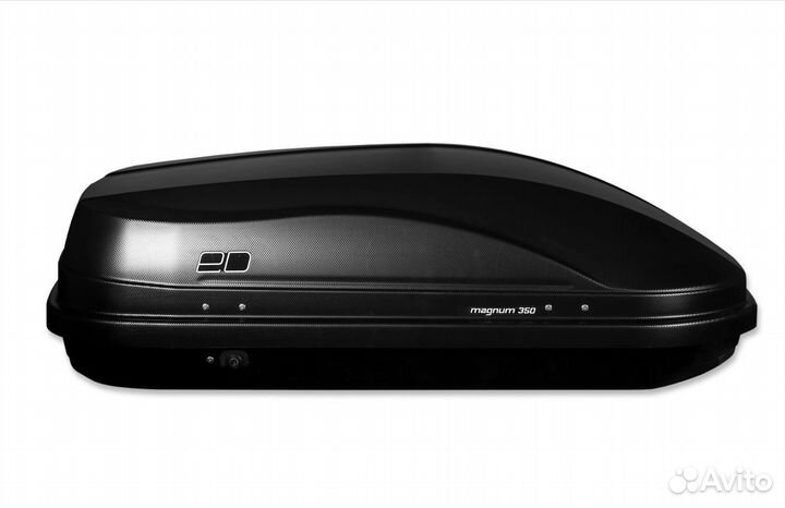 Автобокс на крышу ED Магнум 350 черный карбон